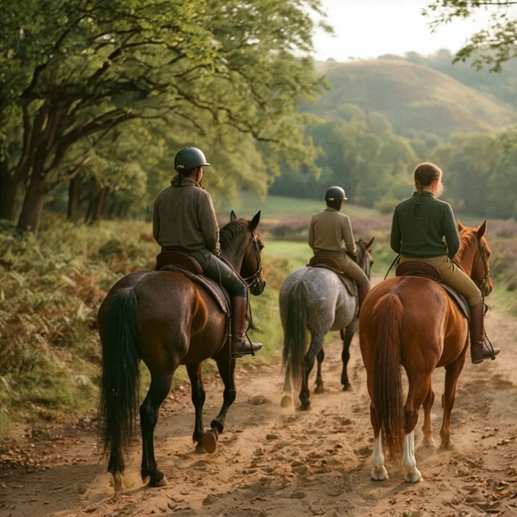 Balade à cheval en Corrèze, autour de Beyssac