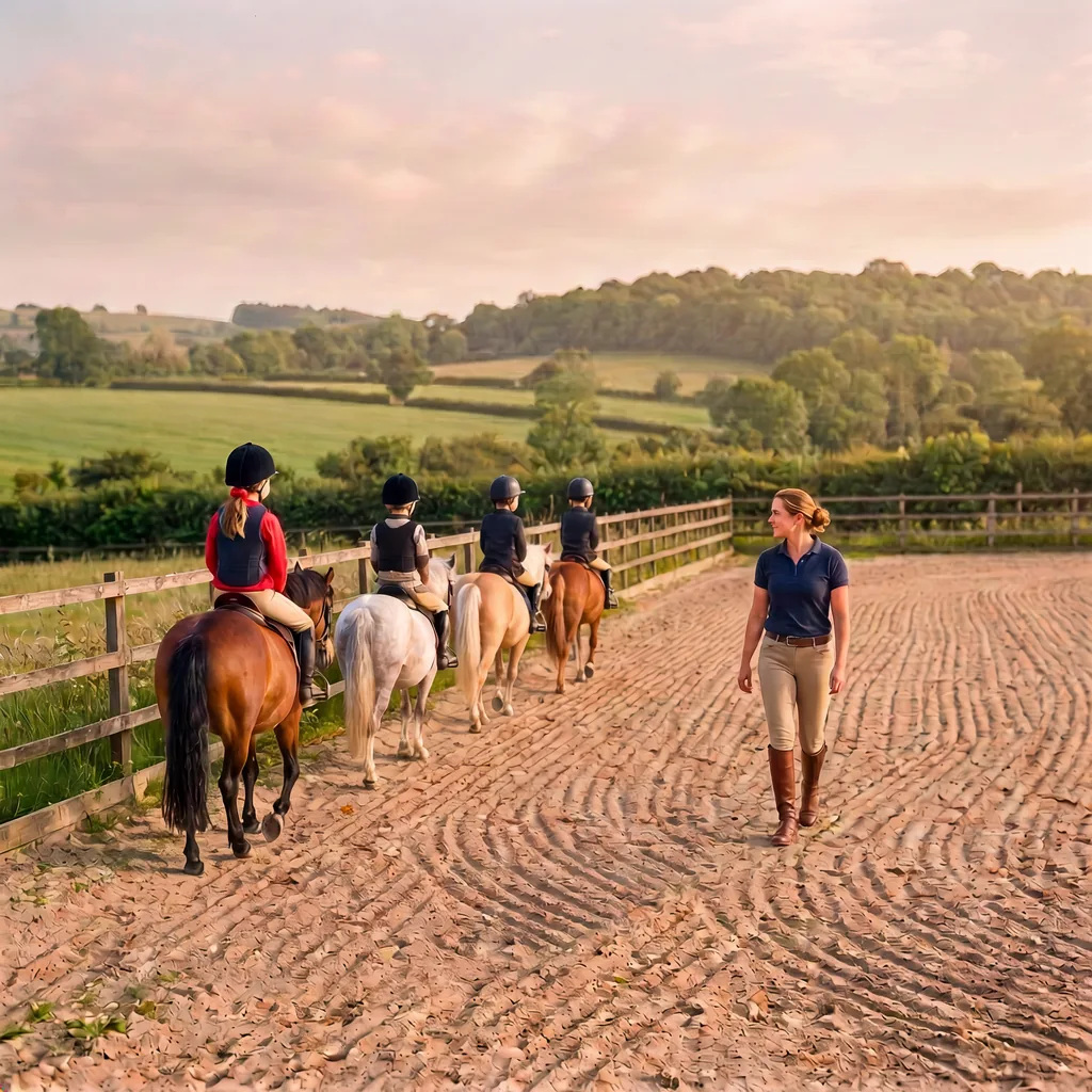 Cours de poney à Beyssac, Corrèze
